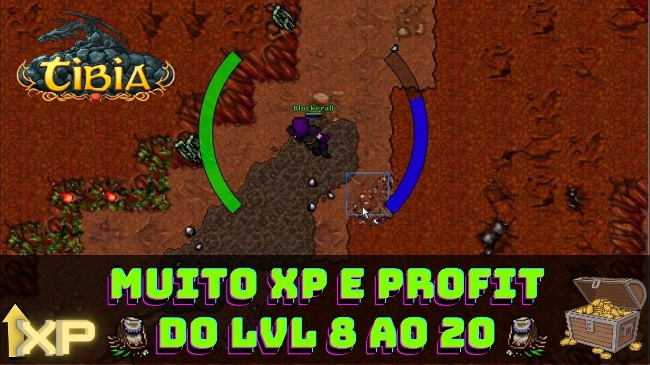 [TIBIA] onde upar e fazer grana do lvl 8 ao 20  #tibia #jogos