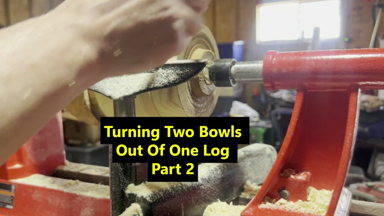 Bowl Blank Wood Turning Part 2 || Square Carbide Cutting Tool