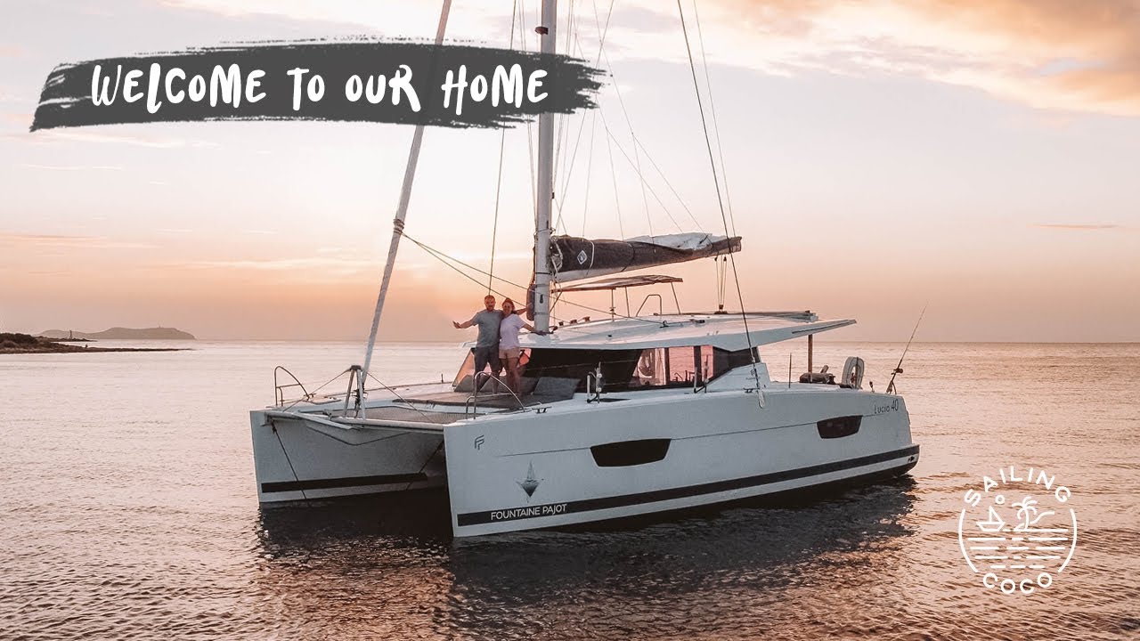 BOAT TOUR of outside our Lucia 40 Fountaine Pajot // Sailing Coco #63