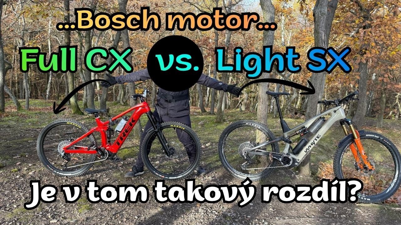 Tohle JSEM NEČEKAL! Bosch CX vs. SX! Full vs. Light ebike! 