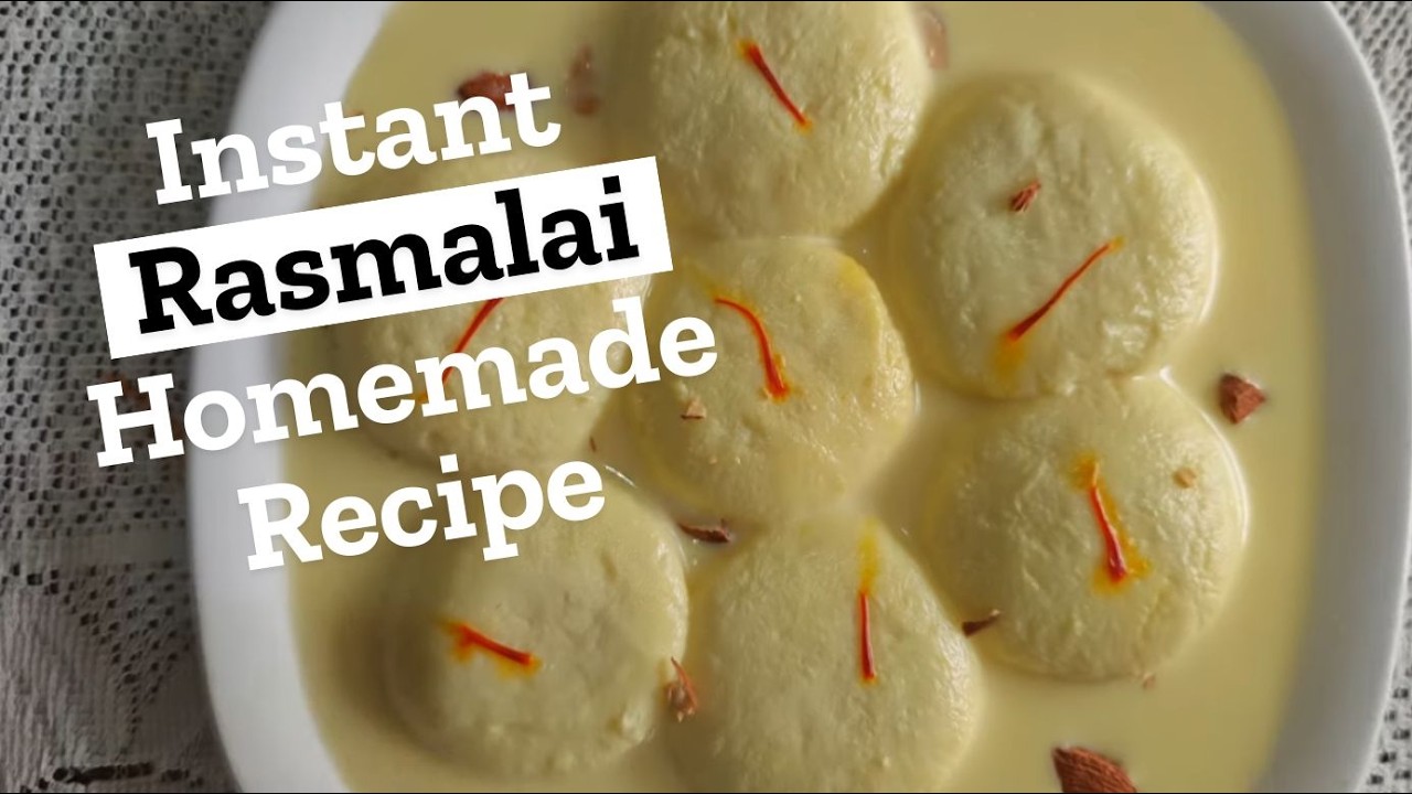 Ghar Par Rasmalai Banane Ka Sabse Aasaan Tarika 😋