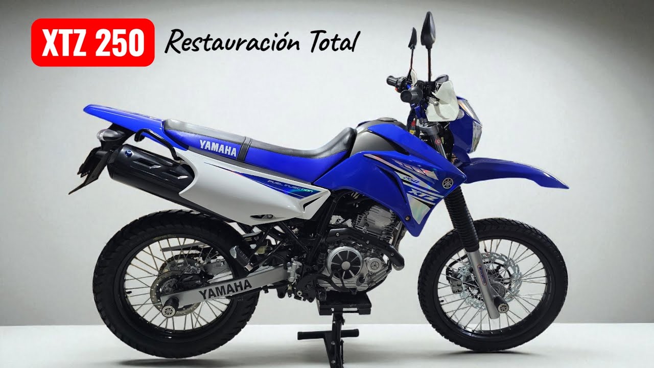 RESTAURACIÓN MOTO YAMAHA XTZ 250 MODELO 2017 / VIDEO FINAL 🙏