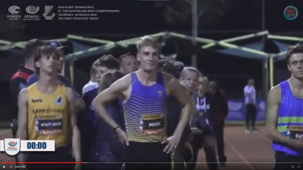 2024 Australia Mile Championships Albie Thomas 28.03.2024