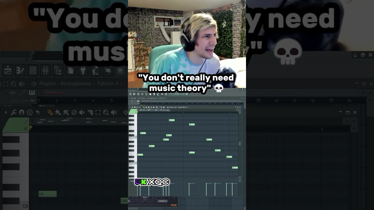 XQC making music for the industry 