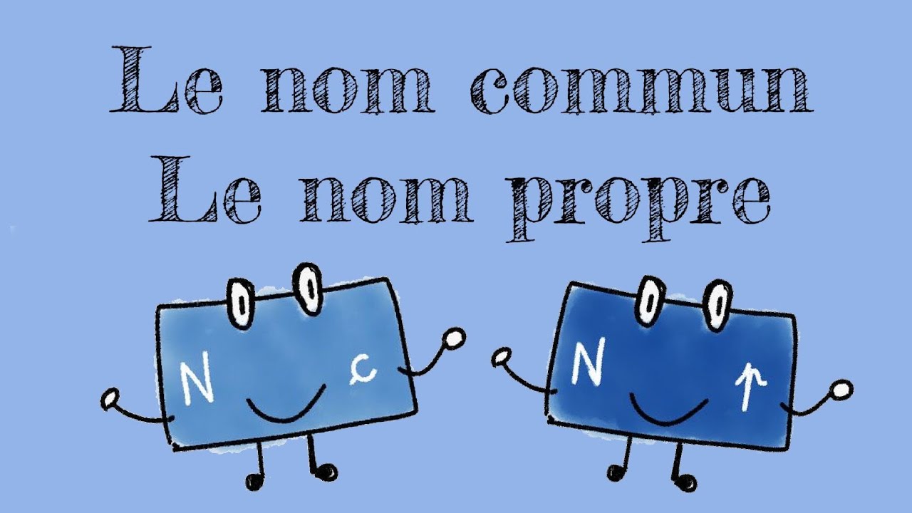 Le nom commun et le nom propre