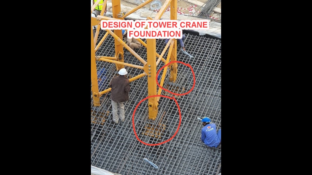 1 -تصميم قاعدة تاور كرين   SAFE + PROKON  |design of tower crane foundation