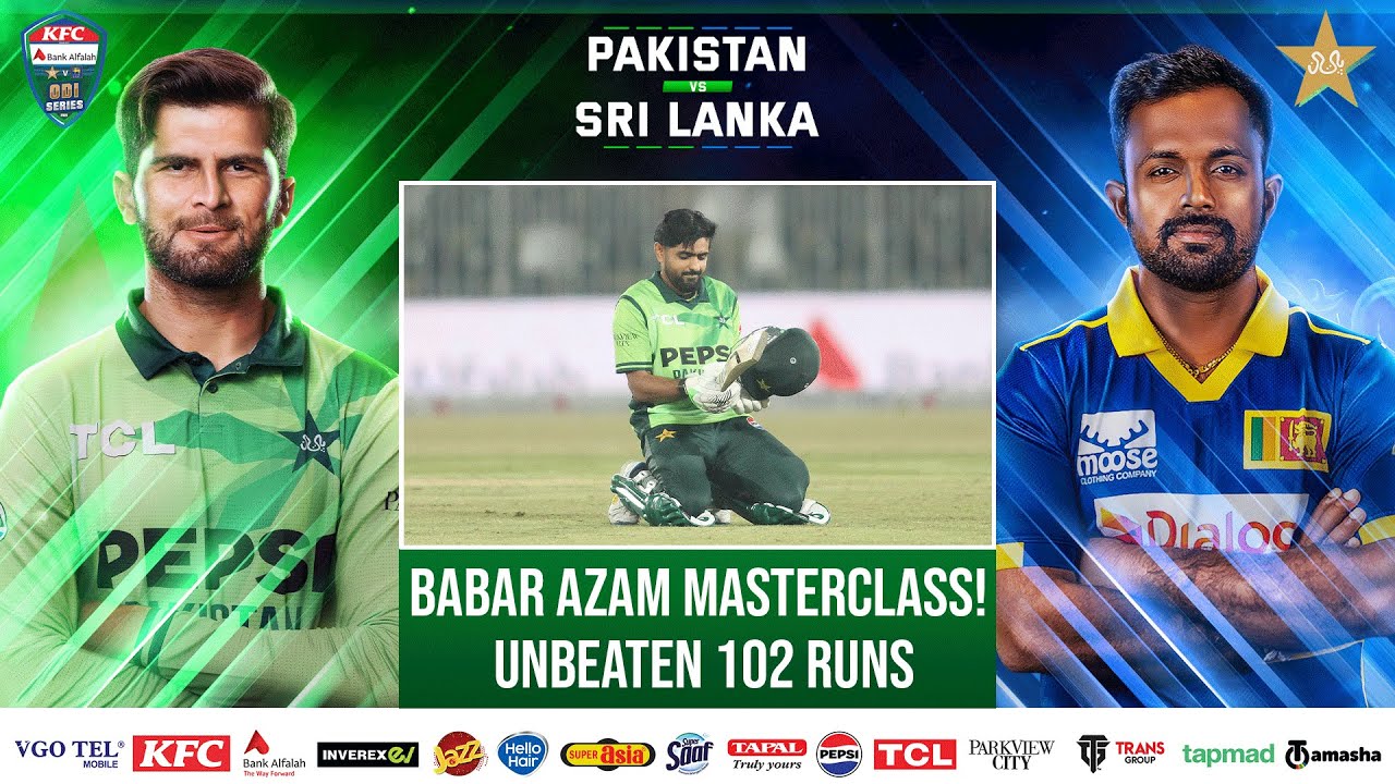 CENTURY! Babar Azam Shines With a Brilliant 102! | PAK vs SL ODI series 2025 | 2nd ODI | PCB | M2S1U