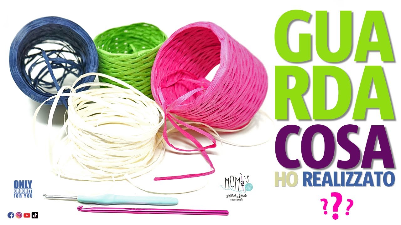 SOLO AVANZI DI RAFIA... GUARDA LA MERAVIGLIA CHE HO REALIZZATO😍