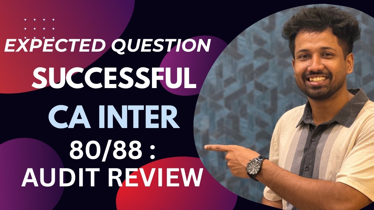DESCRIPTIVE 80/88| CA INTER AUDIT| EXPECTED QUESTION SUCCESSFUL| AUDIT PAPER REVIEW