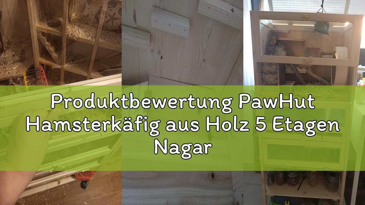 Produktbewertung PawHut Hamsterkäfig aus Holz 5 Etagen Nagarium Nagerkäfig Kleintierkäfig mit Gitter
