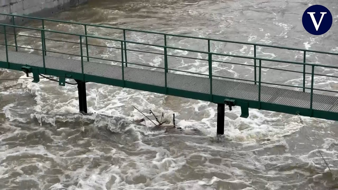 Nuevas imágenes de la crecida del río Manzanares en Madrid