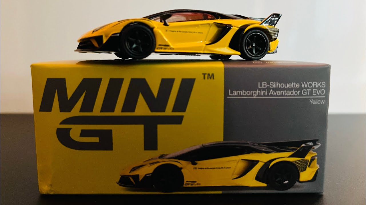 Mini GT Lamborghini LB-Silhouette WORKS Aventador GT EVO Yellow