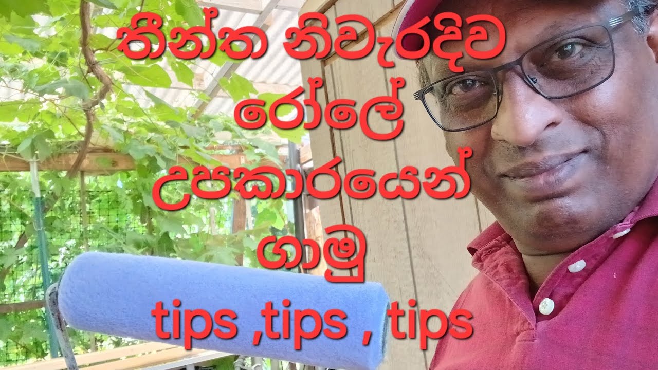 තීන්ත නිවැරදිව රෝලේ උපකාරයෙන් ගාමු tips ,tips ,tips 