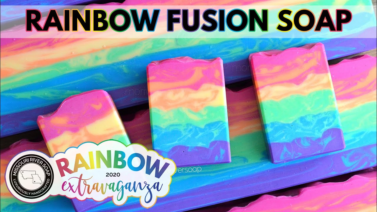Rainbow Fusion Soap | RAINBOW EXTRAVAGANZA 2020 | MO River Soap