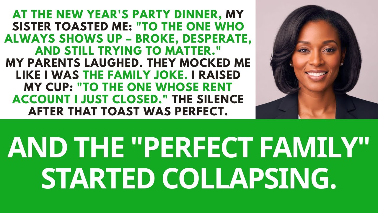 My Sister Mocked Me At The New Year's Dinner — One Toast Changed Everything...