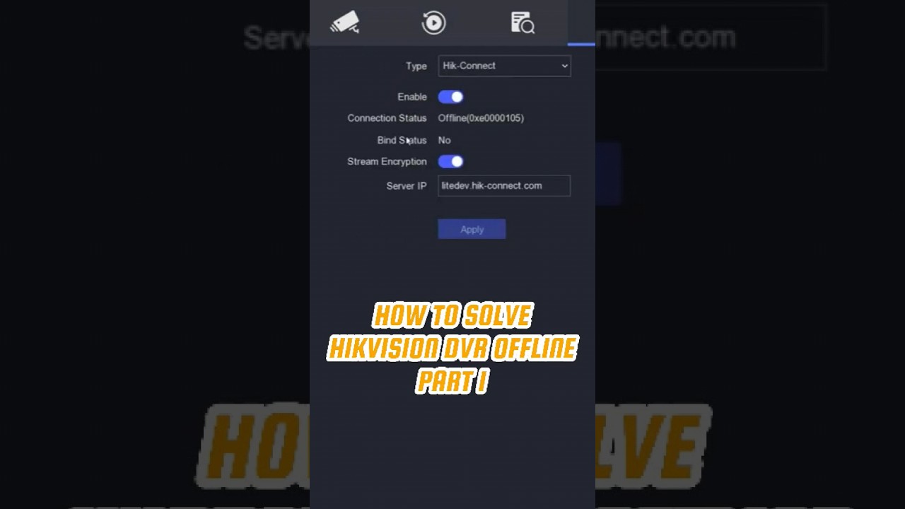 How To Solve Hikvision DVR Offline | Part 1 #cctv #camera #hikvision
