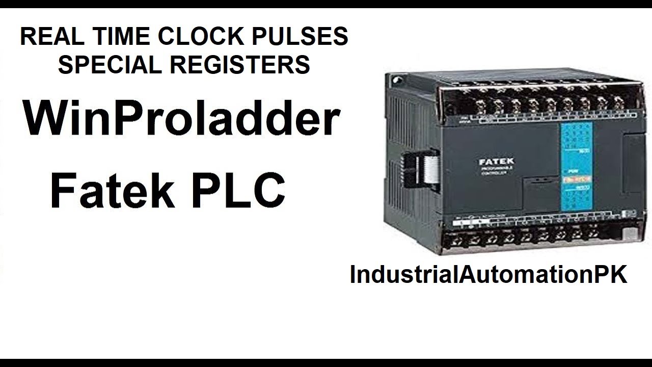 FATEK PLC | HOW TO USE REAL CLOCK TIME PULSES REGISTERS | #FatekPLC #WinproLadder