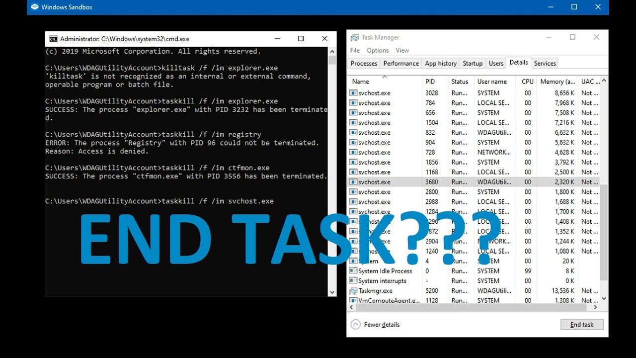 What happens if you end svchost.exe task?
