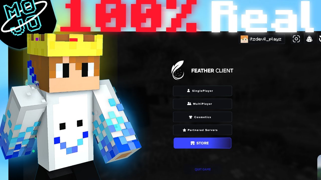 Real Fether Clint For Mojoluncher (1.21.5) 100%🔥