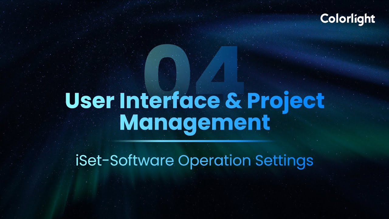 iSet - EP04 User Interface & Project Management