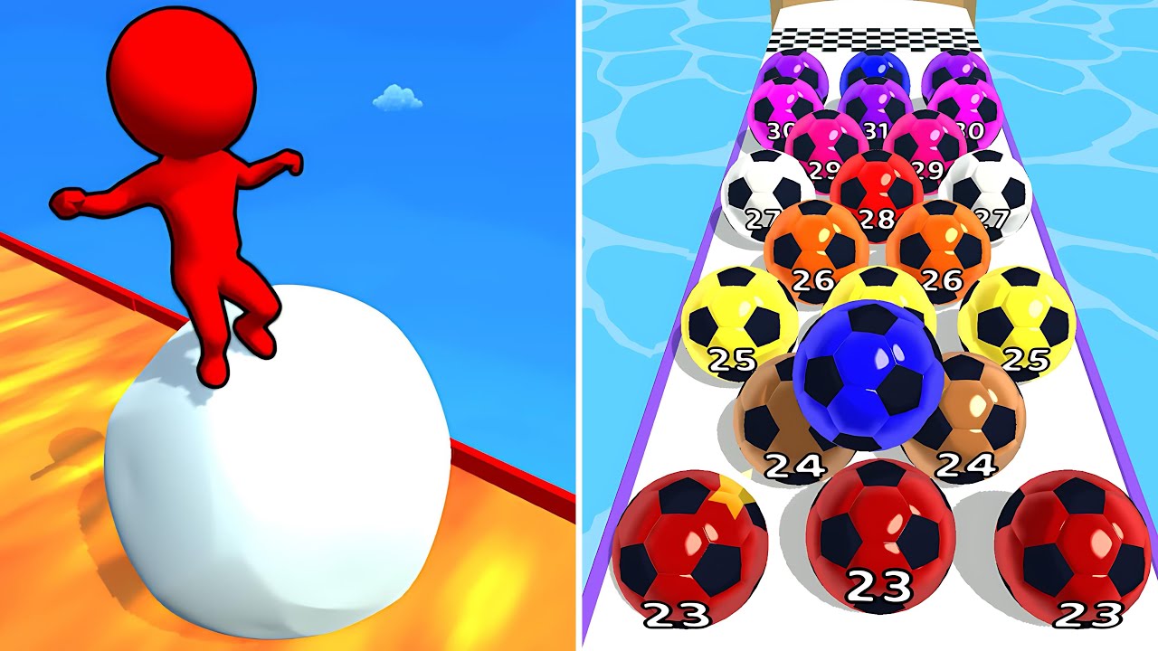 Snow Race 3D Vs Marbel Run 3D 🌺🟢🧿Walkthrough Android IOS 2025 New Update Hay12