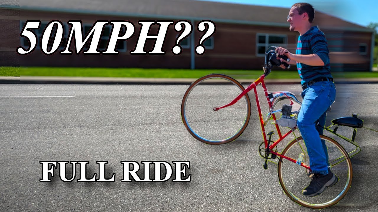 100cc FERRARI Bike FIRST RIDE - CAN WE HIT 50MPH???