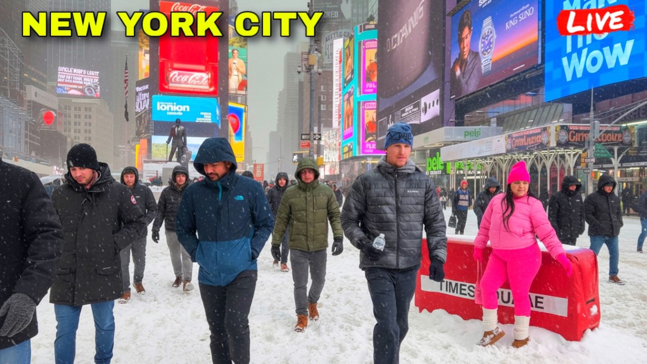 IRL New York City BIGGEST Blizzard & Snow Storm Walk In Manhattan (22nd February 2026)