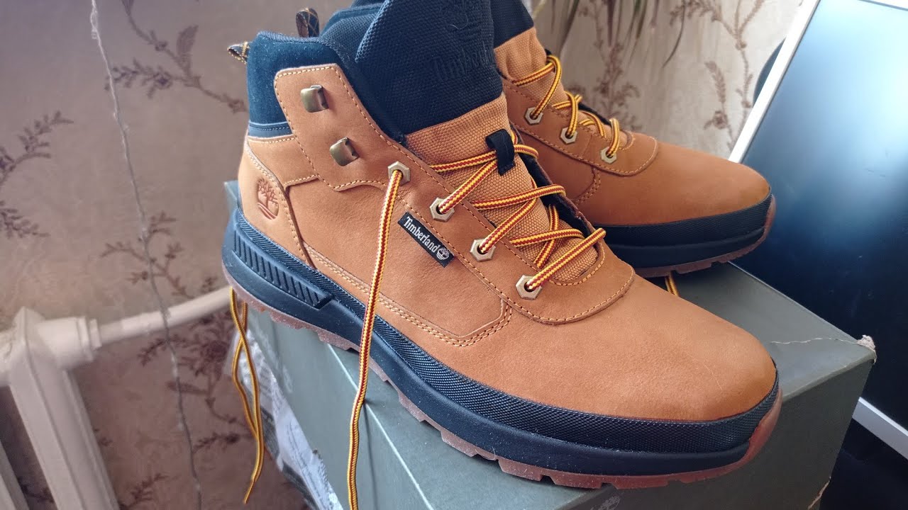 Мужские кроссовки Timberland FIELD TREKKER MID HIKER wheat nubuck W black