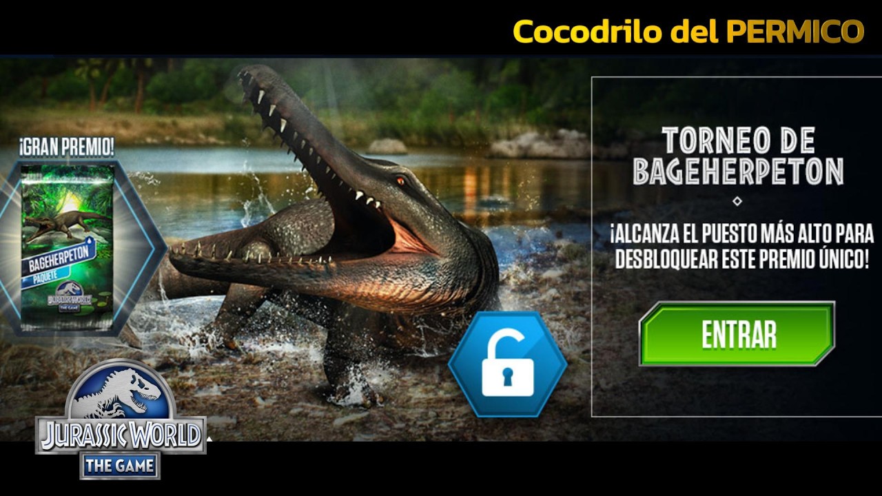 En directo: Peleas de dinosaurios PVP, Torneo BAGEHERPETON; Jurassic World The Game