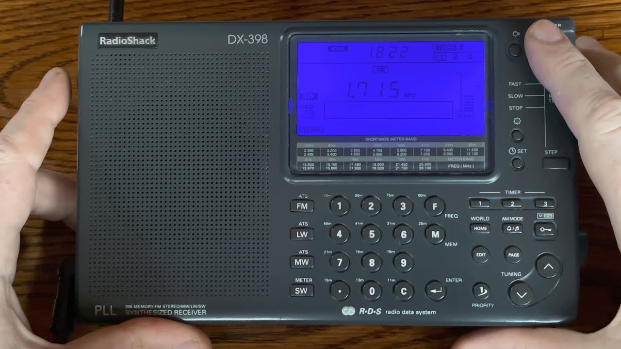 Radio Shack DX-398 Daytime band scan