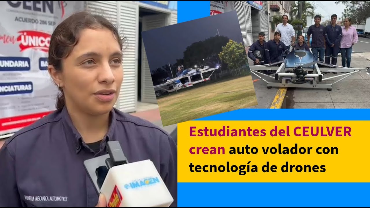 Proyecto Mantarraya: As&iacute; funciona el auto volador que crearon estudiantes de Veracruz