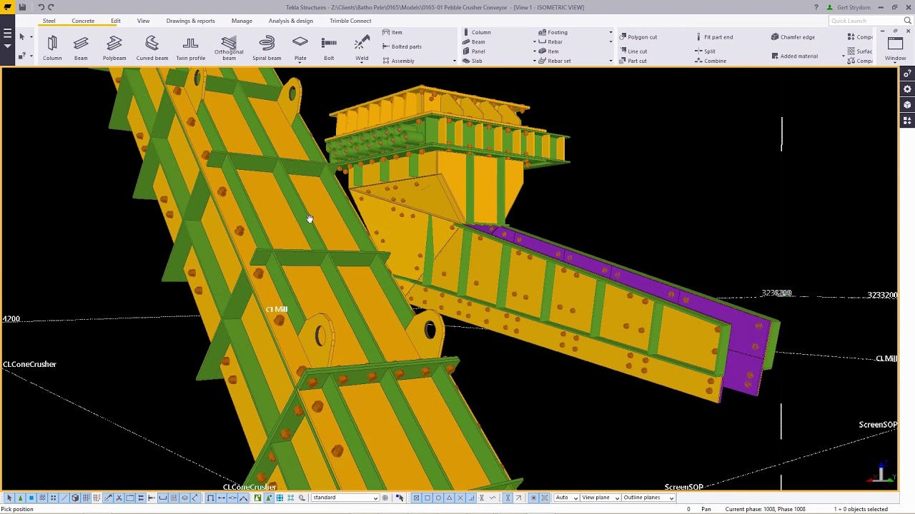 Tekla 2017  Export IFC File