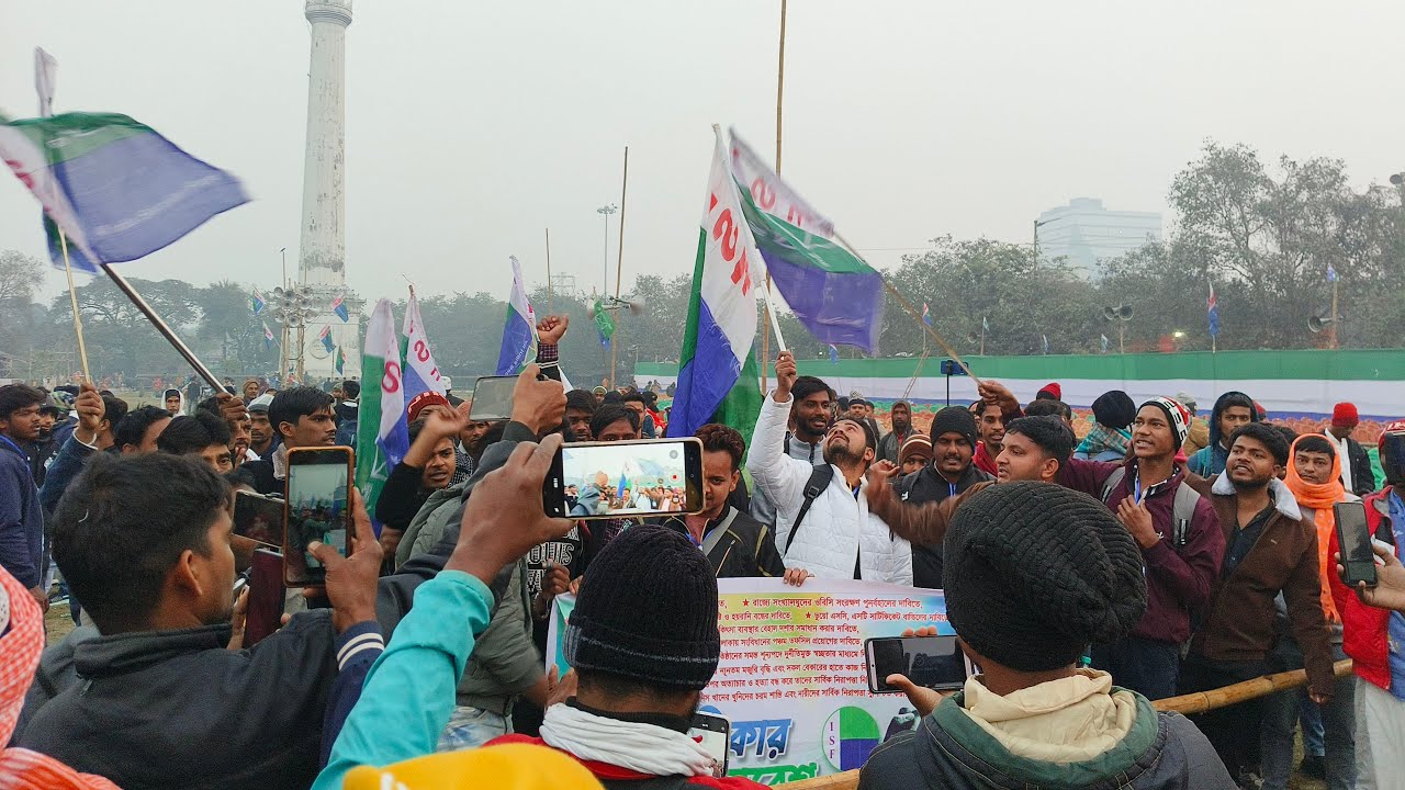 ২১ শে জানুয়ারি কলকাতা শহীদ মিনার থেকে সরাসরি পীরজাদা নওসাদ সিদ্দিকী ভাইজান