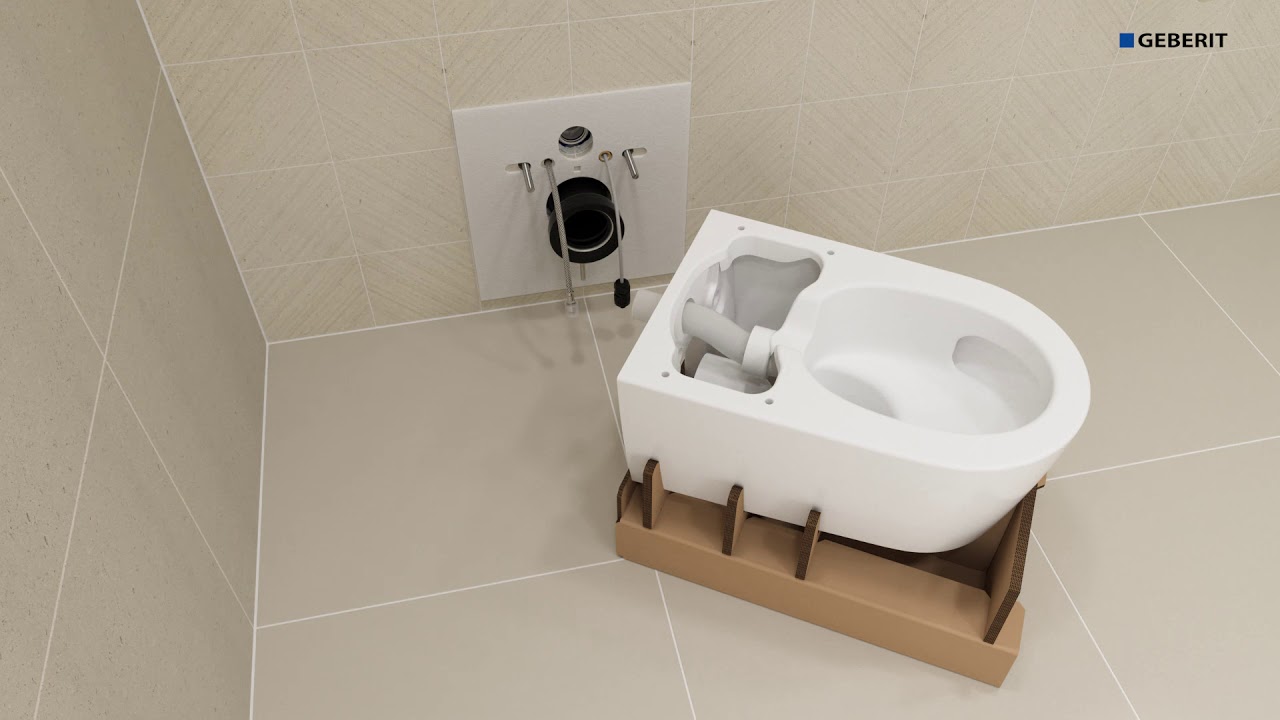 Geberit Aquaclean Sela Dusch WC die Installation