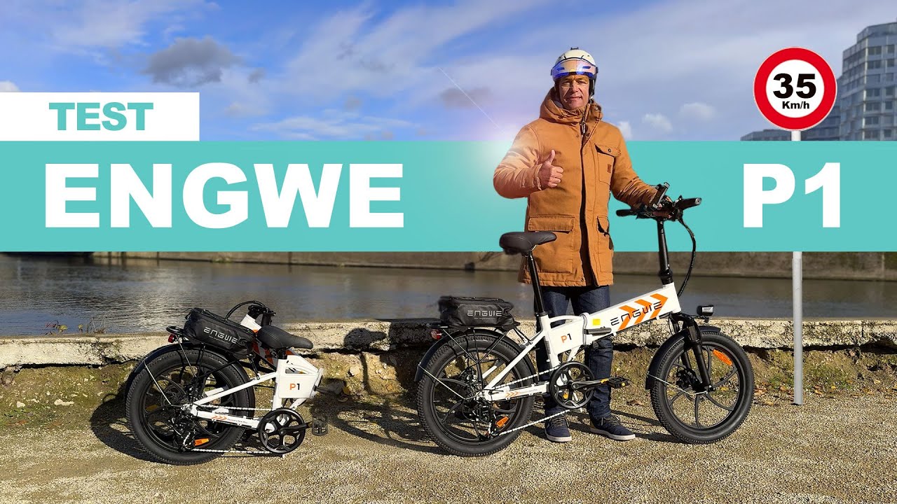 Test du MEILLEUR vélo électrique pliant à 589€, le ENGWE P1