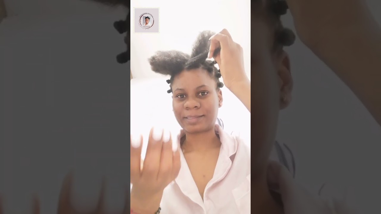Define tu afro con la técnica de los nudos bantu 