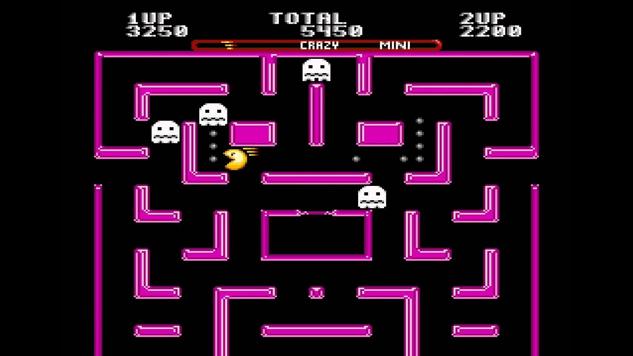 Ms. Pac-Man 2 player Sega Genesis mini maze crazy difficulty 60fps