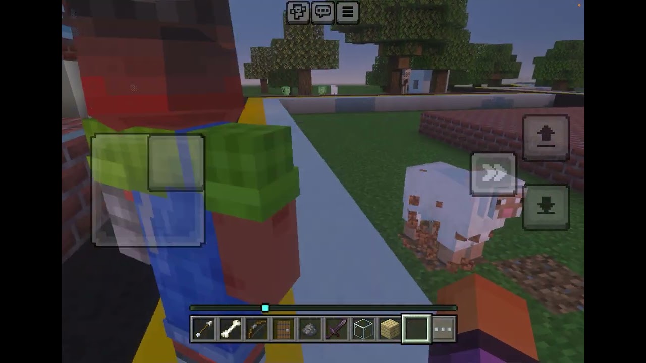 Playing Minecraft with my friend and we got summer school