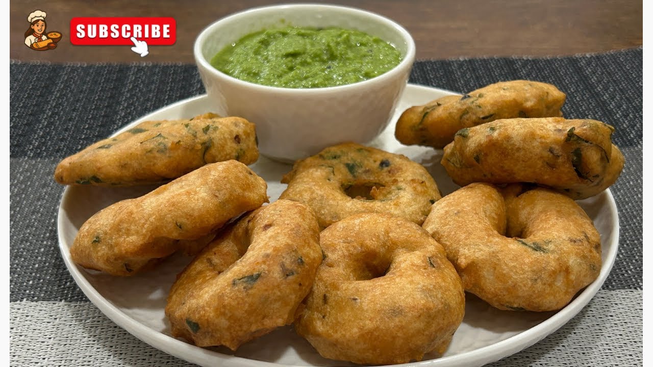 Crispy Vada & Spicy Green Chutney | Perfect South Indian Combo | Desi style cooking