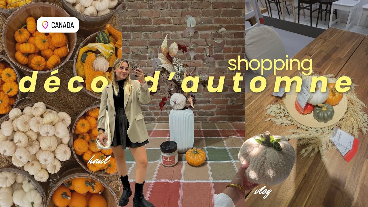 🍂 ACHATS DÉCO D'AUTOMNE au Canada 🍂 ⎸ Journée shopping + Haul 2024 🧡