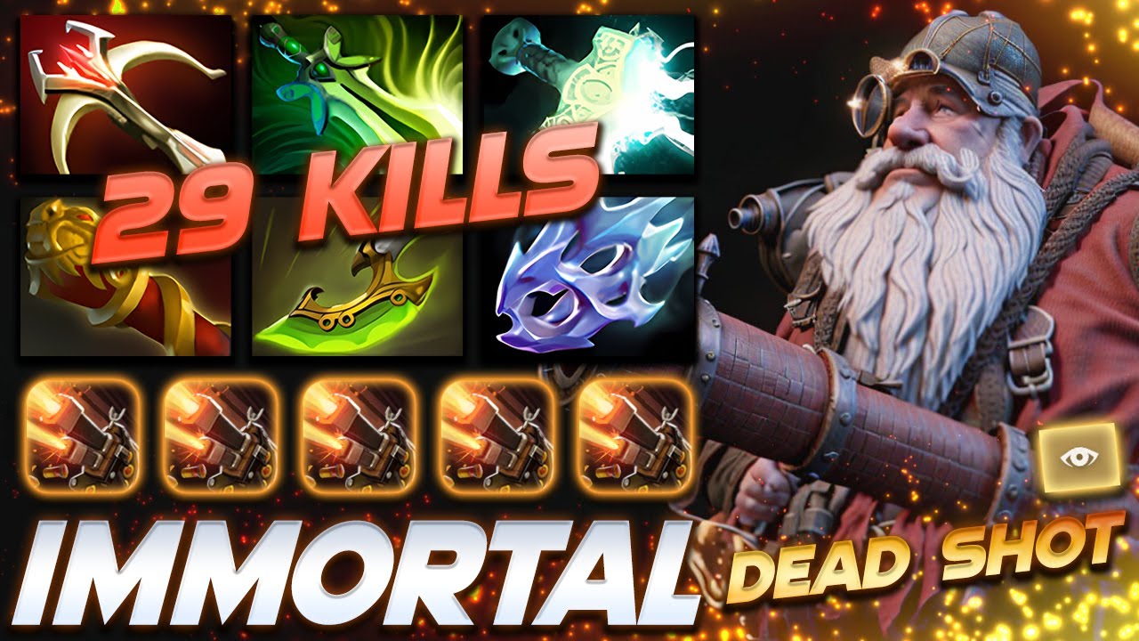 SNIPER DEADSHOT 29 FRAGS - Dota 2 Pro Gameplay [Watch & Learn]