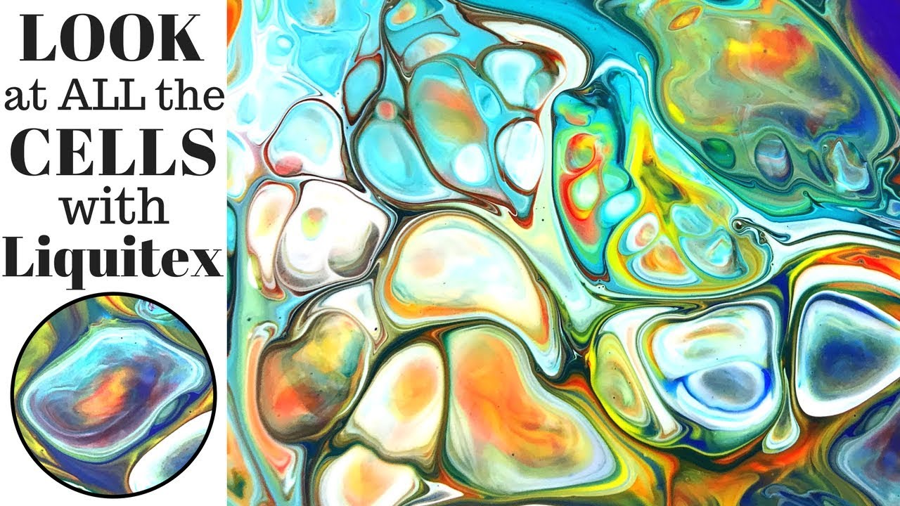 Get BIG CELLS Making Fluid Art with XIM and Liquitex Pouring Medium