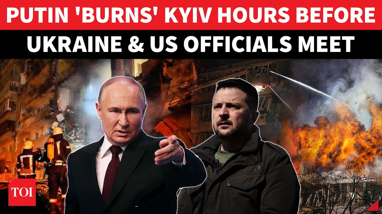 Putin's FIERY Message For Trump: Russia's Kinzhal Missiles, Drones 'TORCH' Kyiv Before Peace