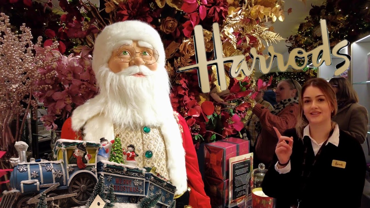 Harrods Christmas Shopping - Christmas decorations in London