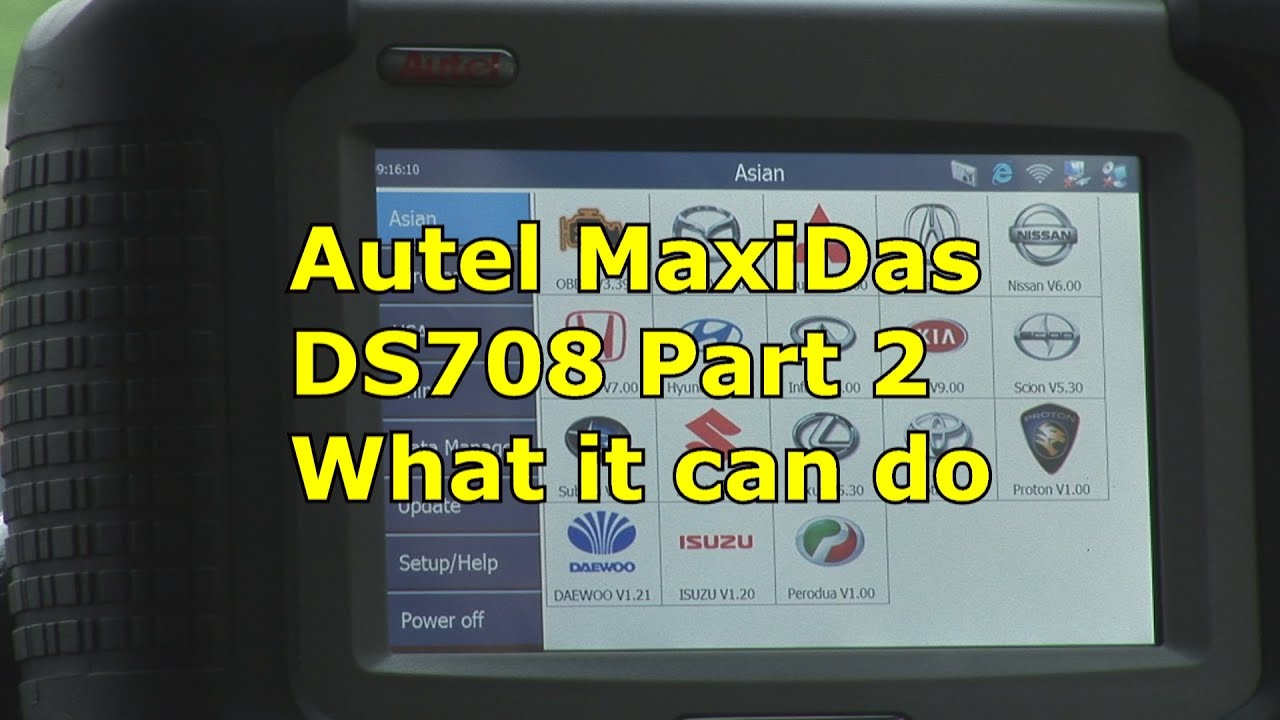 Autel MaxiDas DS708: все системы, что он может делать, часть 2 | Автомобильная диагностика