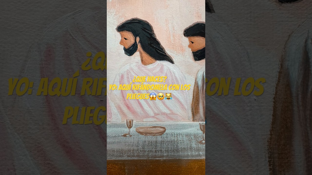 Pliegues de PRINCIPIANTE😅 #arteparaprincipiantes #arte #pintura #pintora #acrylicpainting