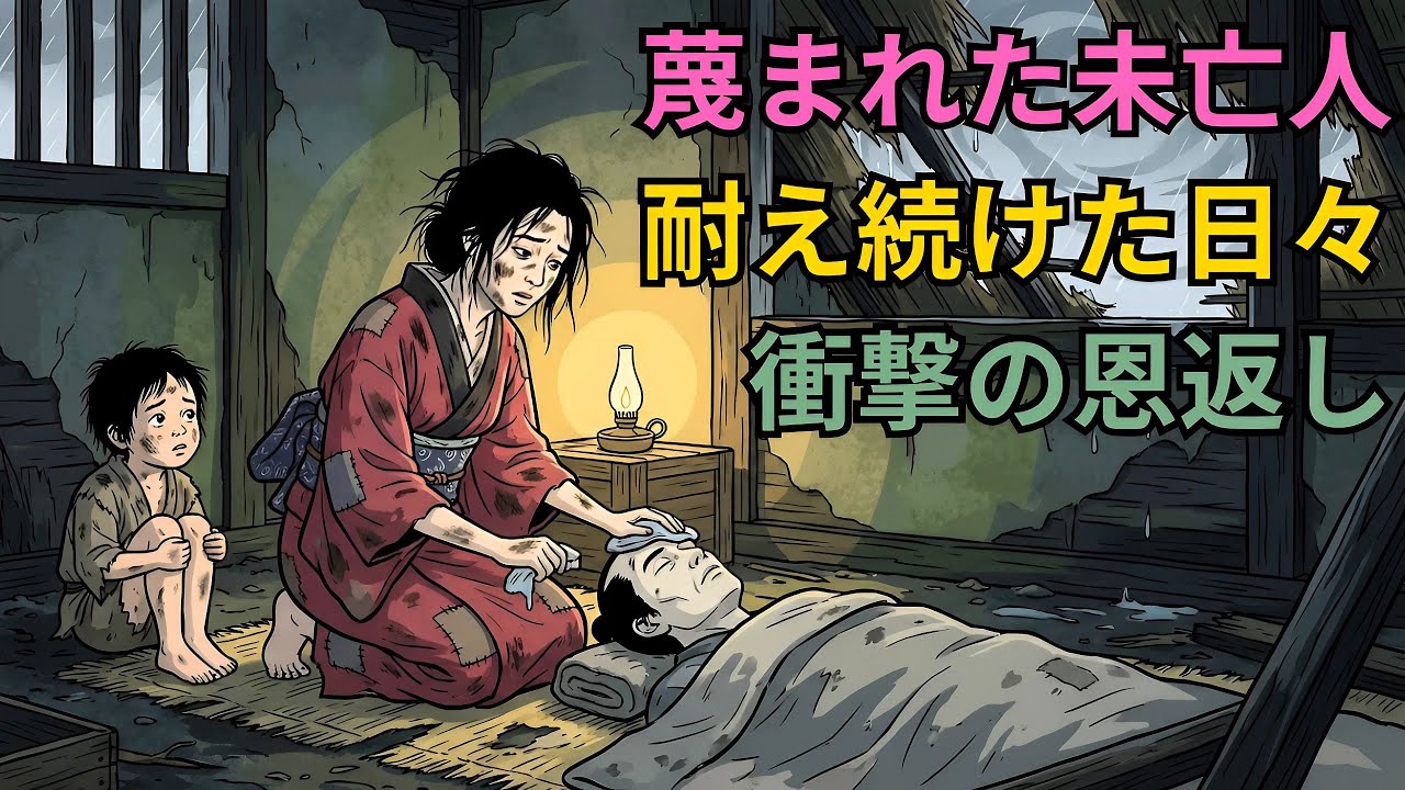 村に蔑まれた未亡人が嵐の夜に他人を救う…それが七人の親子の運命を変えた。!| 野談 | 伝説 | 昔話 | 説話 | 民話