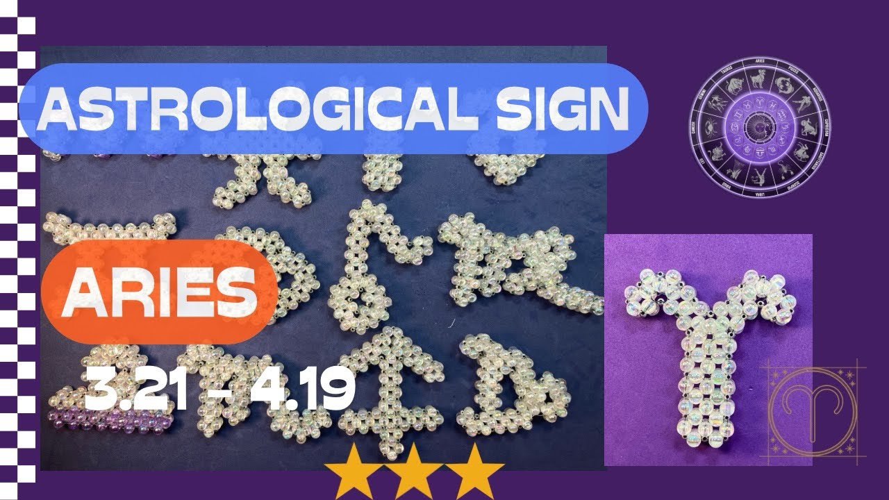 Easy DIY Jewelry: Beaded Astrological Sign - Aries(Mar 21 - Apr 19)