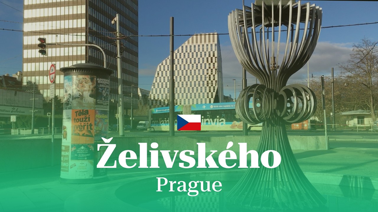 Prague Morning Walk 🇨🇿 From Želivského to Žižkov | Local Life & Early Spring Atmosphere #prague