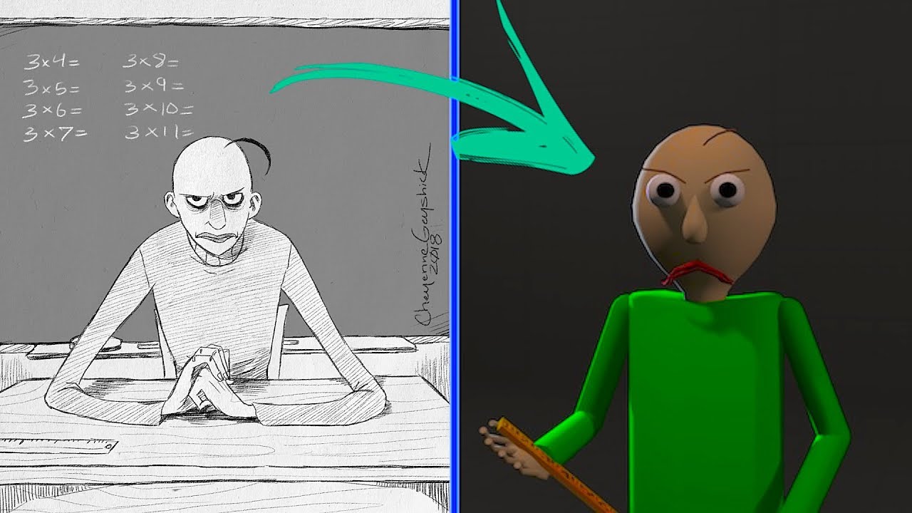 Правдивая история Baldi's Basics_feat. Nightmare Files